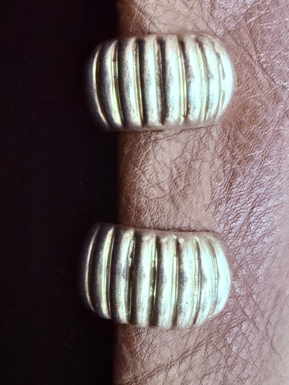 STERLING SILVER CLIP-ON HALF HOOP EARRINGS